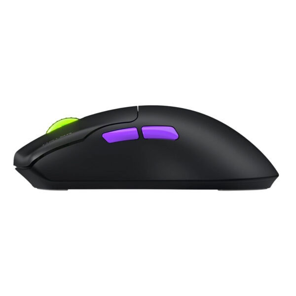 Yüksek performanslı kablosuz gaming mouse, RGB ışıklı tuşlar ve ergonomik tasarım, profesyonel oyuncular ve oyun severler için ideal, yüksek hassasiyet ve hızlı tepki süresi sağlar.