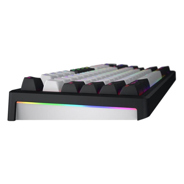 RGB ışıklı oyun mekanik klavye, yüksek performanslı ve renkli aydınlatmalı gaming klavye. Bilgisayar ve oyun tutkunları için uygun, dayanıklı ve şık tasarım.