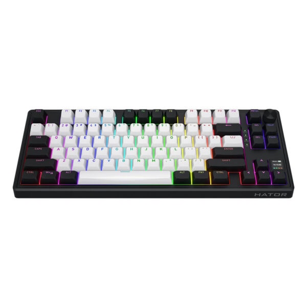 Renkli LED aydınlatmalı gaming klavye, RGB ışıklandırmalı mekanik tuşlar ve çok fonksiyonlu medya kontrolleriyle yüksek performans sağlar.