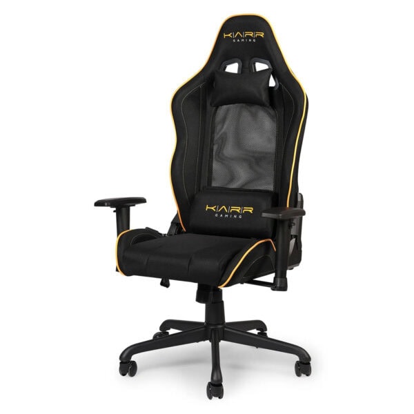 Rağbet gören gaming oyun koltuğu, konforlu ve ergonomik tasarımıyla uzun oyun seansları için ideal, siyah renkli ve ayarlanabilir kolçaklara sahip kaliteli gaming koltuğu.
