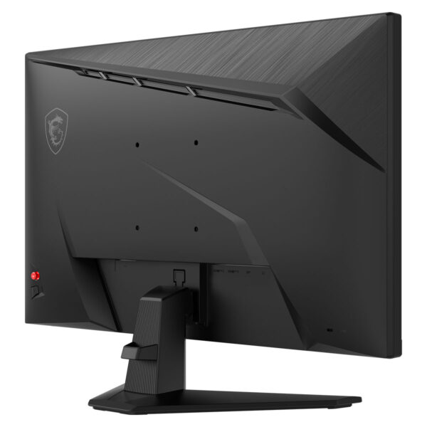 Yüksek performanslı gaming monitor arka görünüm, siyah renk, ergonomik tasarım, yüksek çözünürlük ve gelişmiş özellikler, oyun ve grafik çalışmaları için ideal.