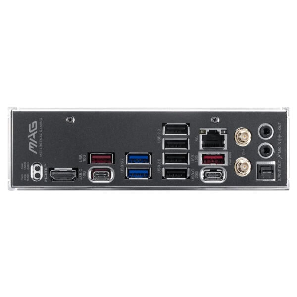 Yüksek hızlı USB portları, HDMI çıkışı, Wi-Fi ve Ethernet portları içeren anakart bağlantı noktaları, oyun ve yüksek performans kullanımı için tasarlanmış, štak performans sağlar.