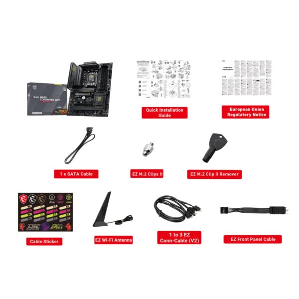 MSI MAG B850 TOMAHAWK WIFI 8200MHz (OC) DDR5 Soket AM5 M.2 HDMI ATX Anakart - Görsel 7