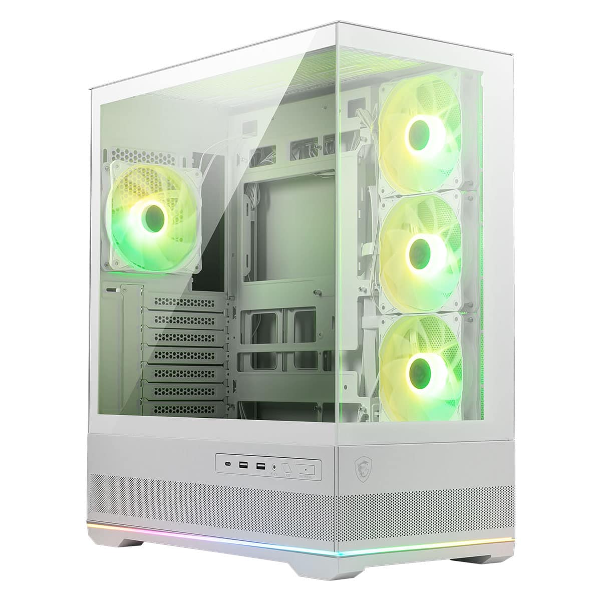 RGB aydınlatmalı oyun bilgisayarı kasası, şeffaf yan panel ve güçlü soğutma performansı ile oyun severler için ideal. Yüksek performanslı oyun sistemleri ve genç oyuncular için şık ve dayanıklı kasa.