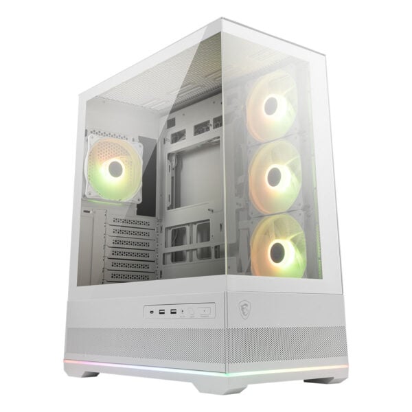 Yüksek kaliteli RGB aydınlatmalı fanlar ile donatılmış şık oyun bilgisayarı kasası, gelişmiş soğutma ve genişleme alanı ile oyun tutkunlarının tercihi.