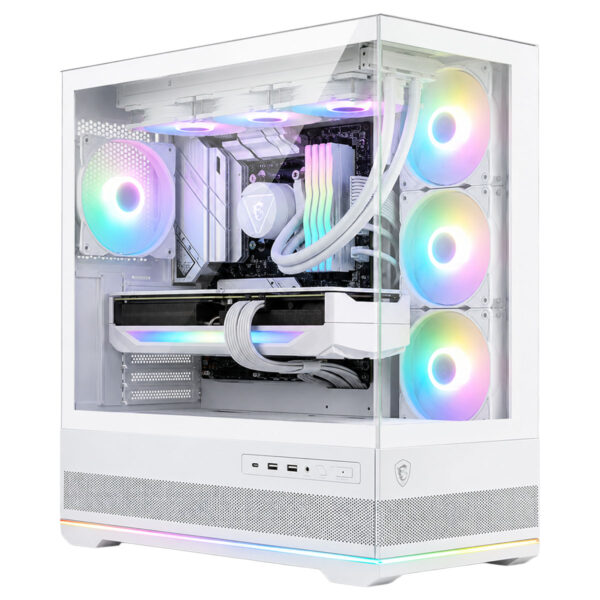 Msi Mag Pano 110r Pz White 4x120mm Argb Fan Temperli Cam Mid Tower Atx Gaming Kasa T2
