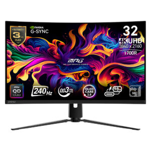 Yüksek çözünürlüklü MSI oyun monitörü, 4K UHD, 240Hz yenileme hızı ve 0.3ms GTG tepki süresi ile ultra akıcı oyun deneyimi sağlar. OLED ekran teknolojisi ve Nvidia G-Sync uyumu ile mükemmel görüntü kalitesi sunar. Çoklu bağlantı seçenekleri ve ergonomik tasarımıyla oyun tutkunları için ideal. 3 yıl garanti ile güvenilir performans. 3840x2160 çözünürlük ve 1700R kavisli ekran ile detaylara önem veren oyuncuların ihtiyaçlarına cevap verir.
