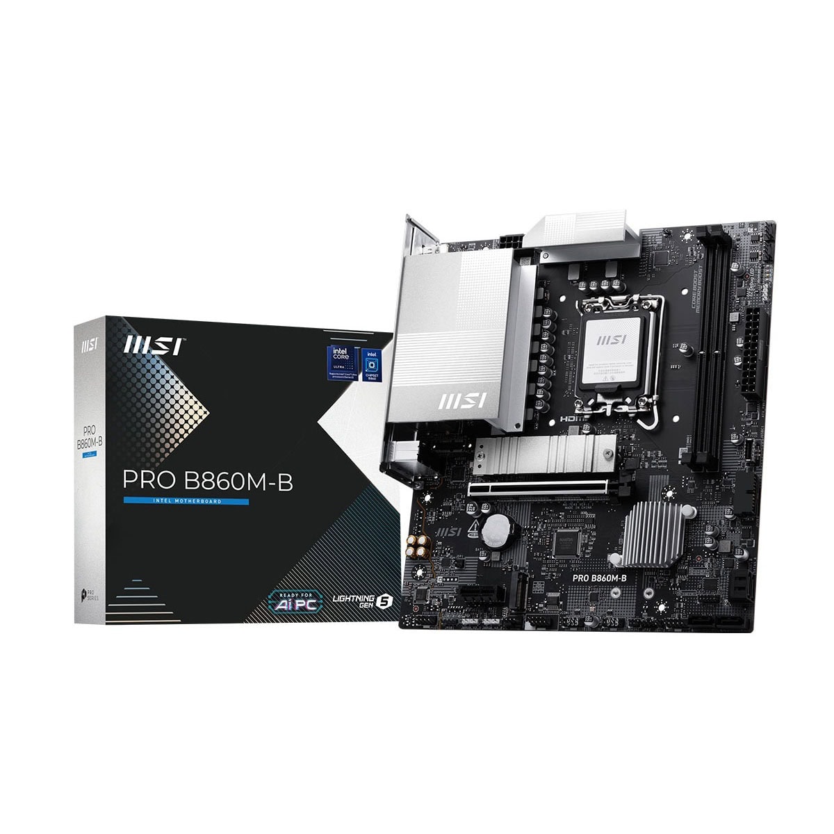 MSI PRO B860M-B 9066MHz (OC) DDR5 Soket LGA1851 M.2 HDMI DP mATX Anakart