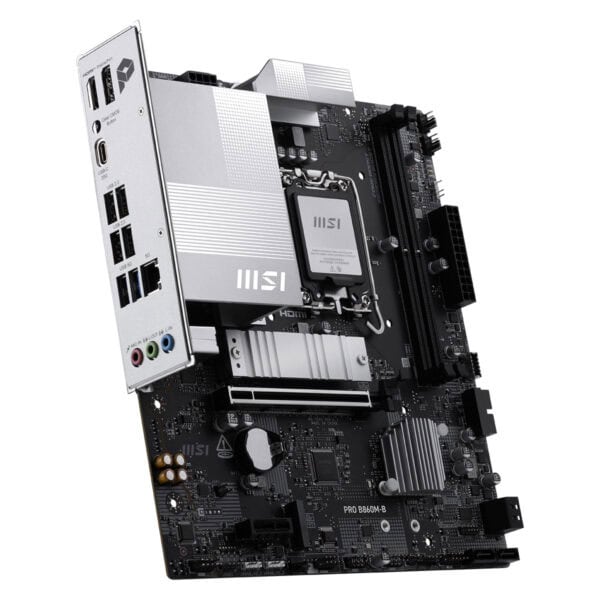 MSI PRO B860M-B 9066MHz (OC) DDR5 Soket LGA1851 M.2 HDMI DP mATX Anakart - Görsel 3