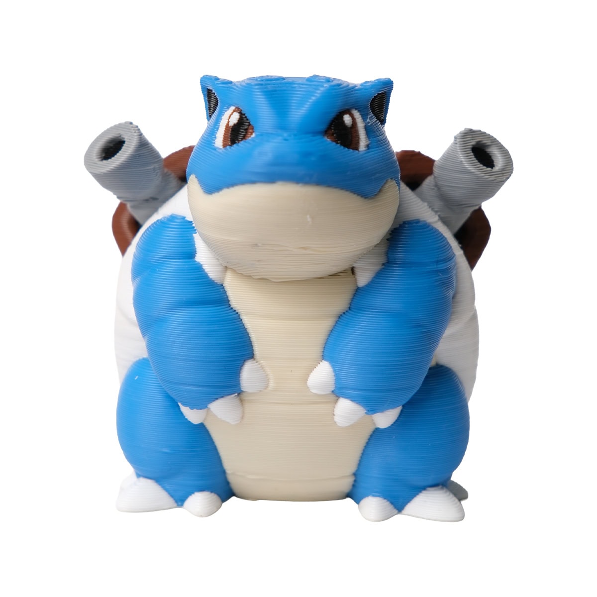 Yapay zeka ile tasarlanmış Pokémon Blue ve beyaz renklerle detaylandırılmış 3D yazıcıyla oluşturulmuş model, koleksiyonlar ve oyuncu severler için ideal.