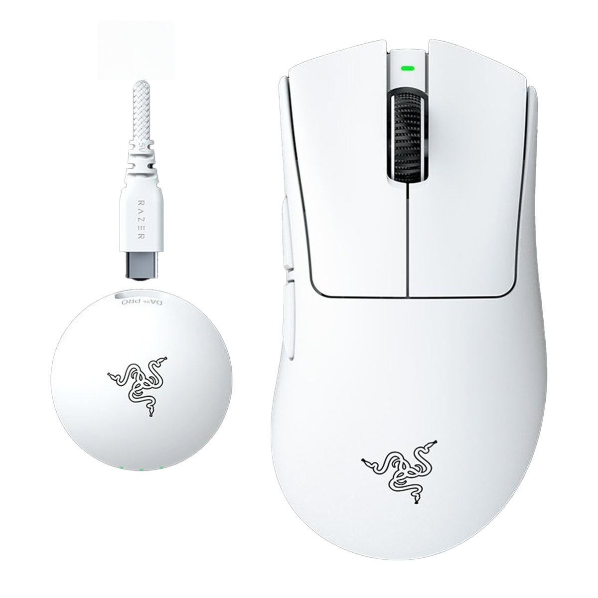 Yüksek performanslı Razer kablosuz oyun faresi ve şarj yuvası, ergonomik tasarımı ve hassas sensörleri ile oyunculara üstün performans sağlar.