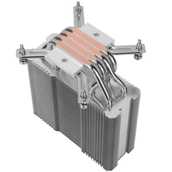 Yüksek kaliteli bilgisayar işlemci soğutucu, CPU soğutma için airflow ve performans sağlayan modern tasarım. Metal ısıl iletken yapısı ve büyük soğutucu yüzeyi ile etkili ısı dağılımı.
