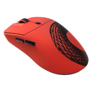Kırmızı gaming fare, ergonomik tasarım ve yüksek hassasiyetli sensör ile oyun performansını artırır. Çift tıklama ve hız ayar düğmeleri ile kullanıcı dostu özellikler sunar.