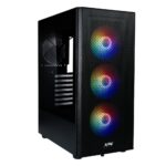 RGB aydınlatmalı, hava akışını sağlayan ön paneli ve iç yapısıyla güçlü gaming kasası.