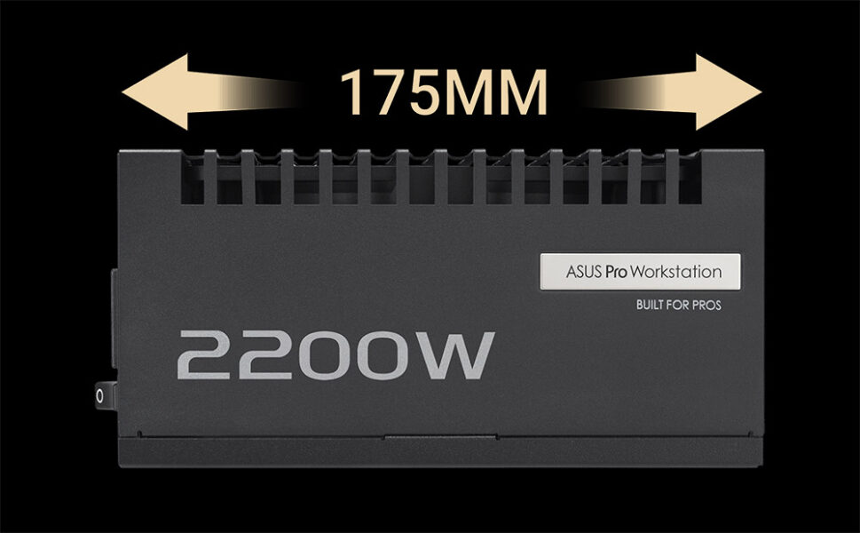ASUS Pro WS 2200W Platinum ASUS Pro WS 2200W Platinum 80+ Platinum Güç Kaynağı H12