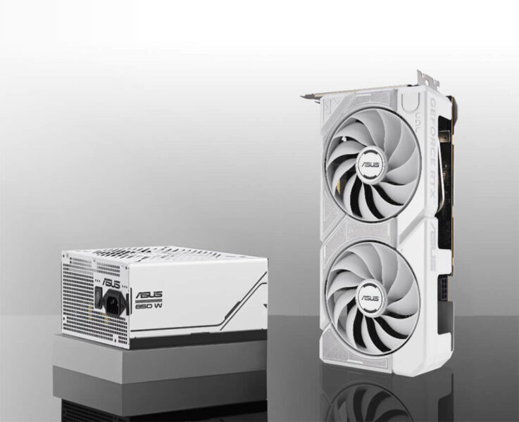 ASUS Dual GeForce RTX™ 5060 White OC Edition 8GB GDDR7 ASUS Dual GeForce RTX 5060 White OC Edition Ekran Kartı H18