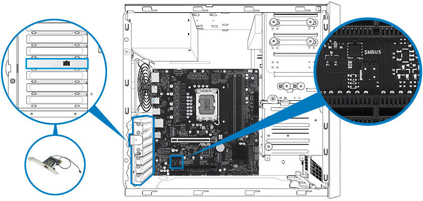 Pro B860M-CT-CSM ASUS Pro B860M-CT-CSM 8666MHz (OC) DDR5 mATX Anakart H19