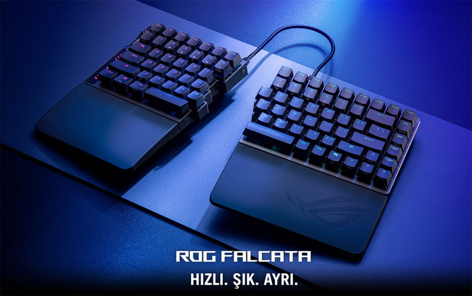 ROG Falcata Gaming Keyboard ASUS ROG Falcata %75 HFX V2 Türkçe Mekanik Gaming Klavye H2