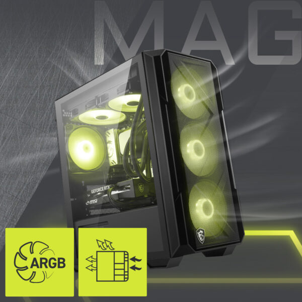 MSI MAG FORGE M120R AIRFLOW Gaming Kasa H2