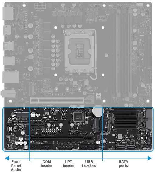 Pro B860M-CT-CSM ASUS Pro B860M-CT-CSM 8666MHz (OC) DDR5 mATX Anakart H23