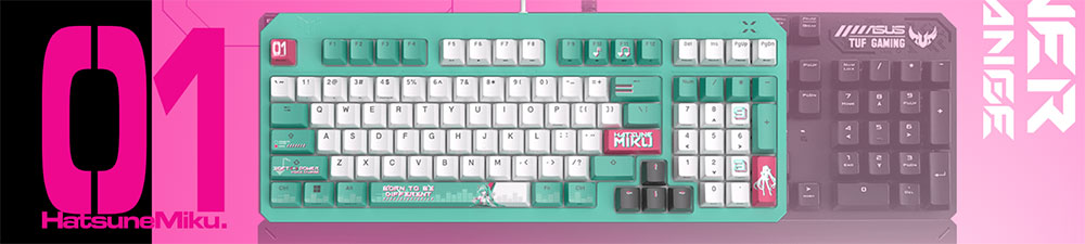 TUF Gaming K3 Gen II Hatsune Miku Edition ASUS TUF Gaming K3 Gen II Hatsune Miku Edition Gaming Klavye H3
