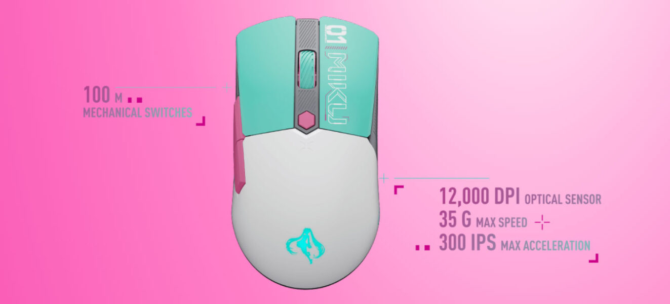 ASUS TUF GAMING Mini Wireless Hatsune Miku Edition Gaming Mouse H3