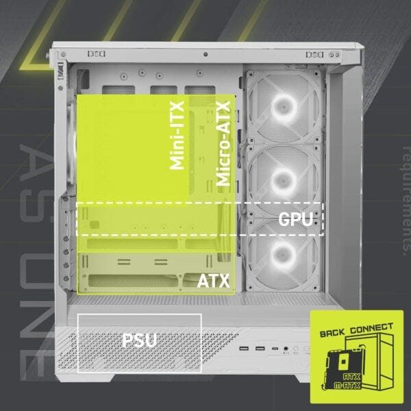 MSI MAG PANO 130R PZ White Gaming Kasa H3