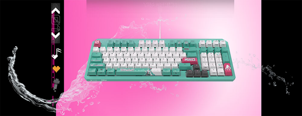 TUF Gaming K3 Gen II Hatsune Miku Edition ASUS TUF Gaming K3 Gen II Hatsune Miku Edition Gaming Klavye H4