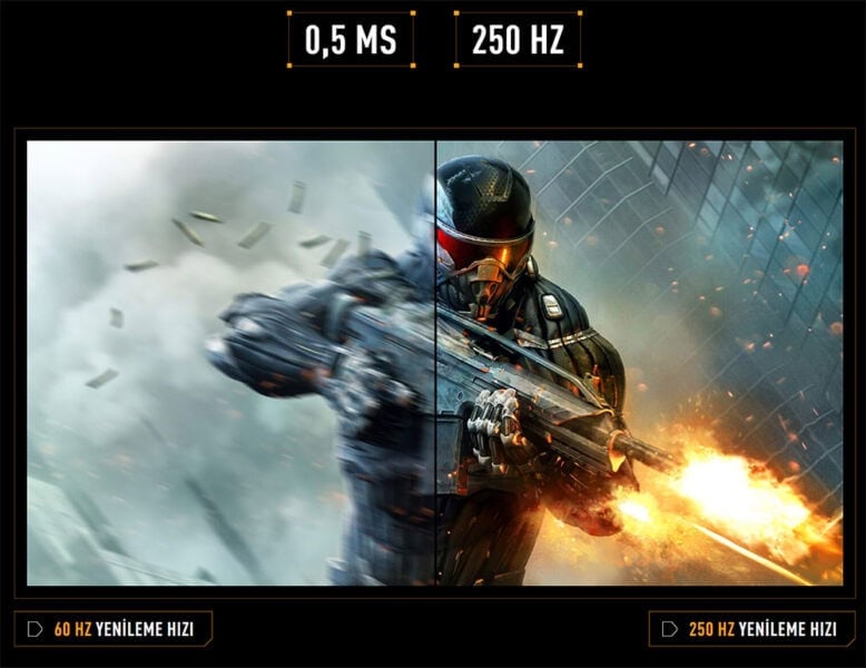 VG34WQML5A Yüksek çözünürlük ve hızlı tepki süresi ile oyun keyfini artıran ASUS TUF Gaming 34 inç QHD monitör, 3440x1440 çözünürlük, 0.5ms tepkime süresi, 250Hz yenileme hızı ve AMD FreeSync Premium teknolojisi ile öne çıkar.