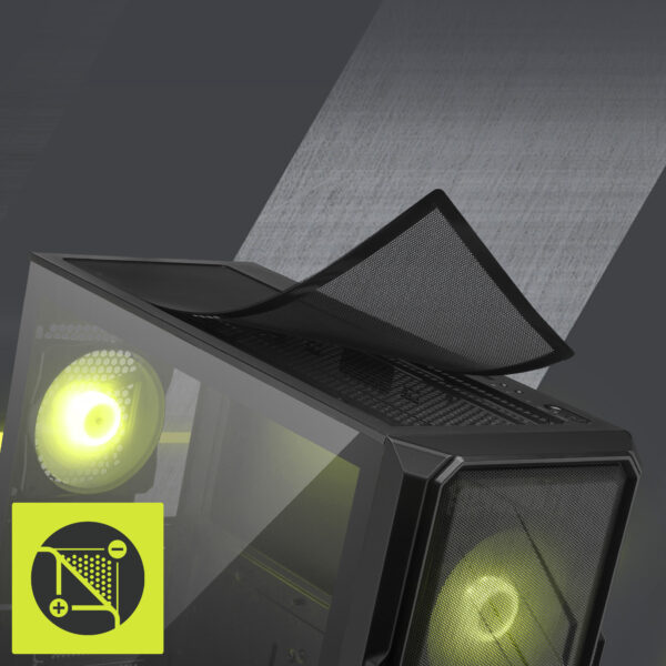 MSI MAG FORGE 340R AIRFLOW Gaming Kasa H4