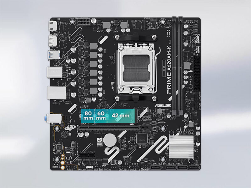 PRIME A620AM-K ASUS PRIME A620AM-K 7600MHz (OC) DDR5 mATX Anakart H5
