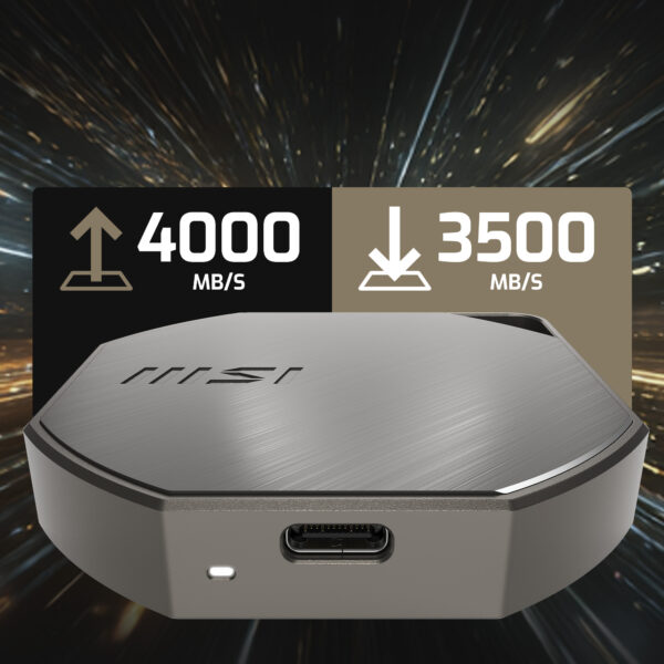 Yüksek hızlı internet bağlantısı ve düşük gecikme için 4000 MB/sn hızında veri aktarımı sağlayan ağ adaptörü, 3500 MB/sn indirilebilir hız ile üstün performans sunar.