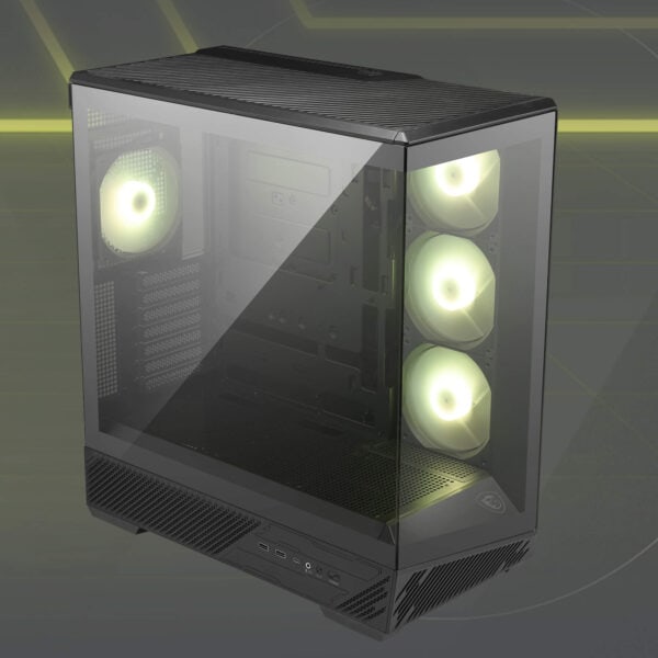 MSI MAG PANO 130R PZ Black Gaming Kasa H6