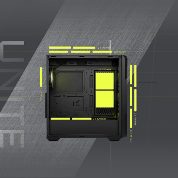 MSI MAG FORGE 340R AIRFLOW Gaming Kasa H7