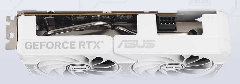 ASUS Dual GeForce RTX™ 5060 White OC Edition 8GB GDDR7 ASUS Dual GeForce RTX 5060 White OC Edition Ekran Kartı H8