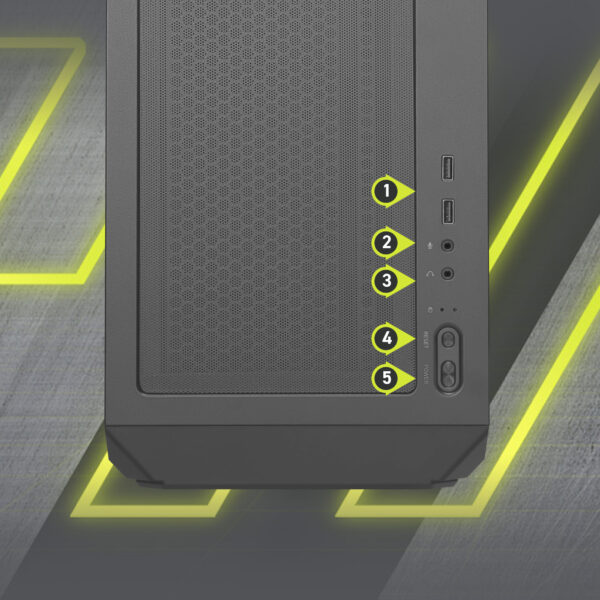 MSI MAG FORGE 340R AIRFLOW Gaming Kasa H9