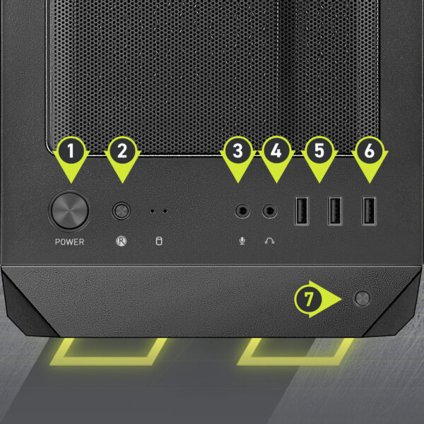 MSI MAG FORGE M120R AIRFLOW Gaming Kasa H9
