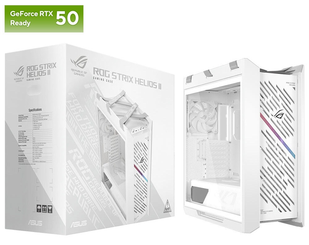 ASUS ROG Strix Helios II White Edition Gaming Kasa H1