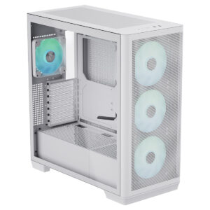 Apnx C1 R White 3x120mm Argb Fan Mesh Temperli Cam Usb 3 0 Mid Tower Atx Gaming Kasa 1