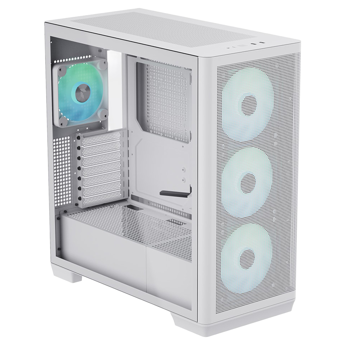 Apnx C1 R White 3x120mm Argb Fan Mesh Temperli Cam Usb 3 0 Mid Tower Atx Gaming Kasa 1