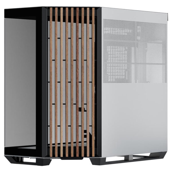 Apnx V1 Black And White Wood Temperli Cam Usb 3 2 Mid Tower Atx Gaming Kasa 3