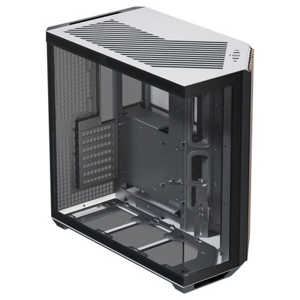 Apnx V1 Black And White Wood Temperli Cam Usb 3 2 Mid Tower Atx Gaming Kasa 4