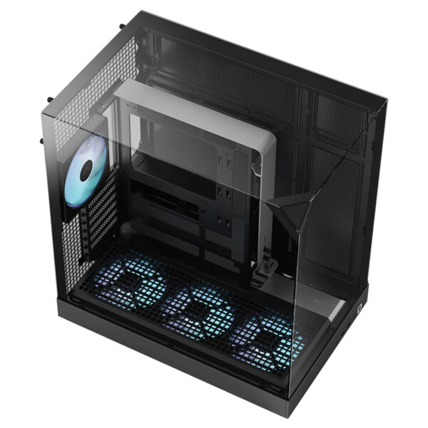 Apnx V2 Black 4x140mm Argb Fan Uc Temperli Camli Usb 3 2 Mid Tower Atx Gaming Kasa 2