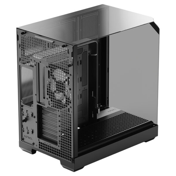 Apnx V2 Black 4x140mm Argb Fan Uc Temperli Camli Usb 3 2 Mid Tower Atx Gaming Kasa 5