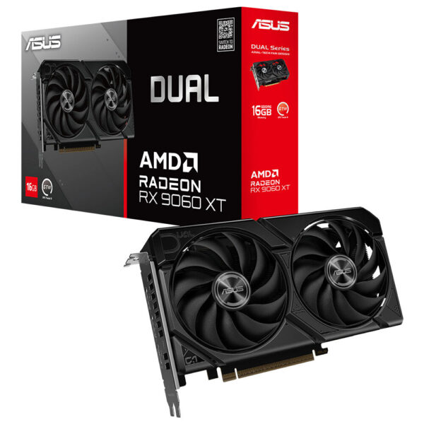 ASUS Dual Radeon™ RX 9060 XT 16GB GDDR6 ASUS Dual Radeon RX 9060 XT 16GB GDDR6 Ekran Kartı H1