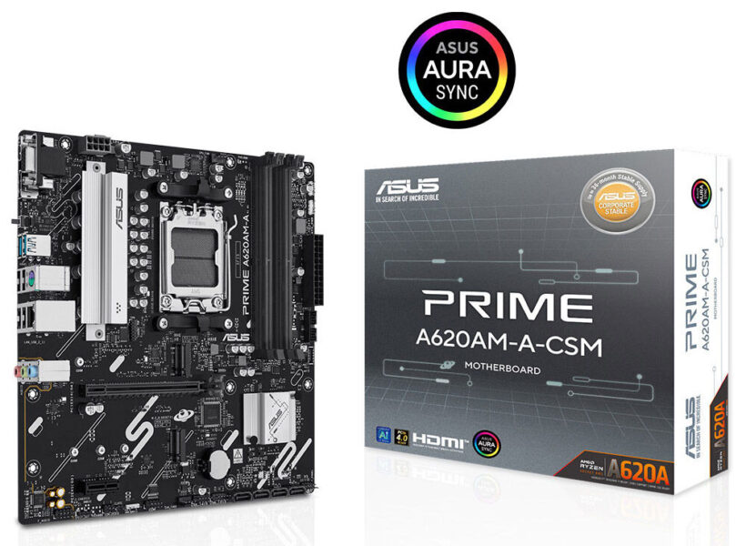 ASUS PRIME A620AM-A-CSM 7600MHz (OC) DDR5 mATX Anakart H1