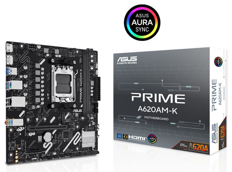 PRIME A620AM-K ASUS PRIME A620AM-K 7600MHz (OC) DDR5 mATX Anakart H1