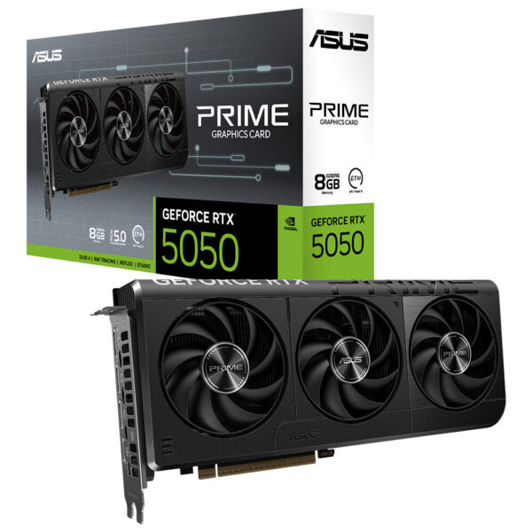 ASUS Prime GeForce RTX™ 5050 8GB GDDR6 ASUS PRIME GeForce RTX 5050 8GB Ekran Kartı H1