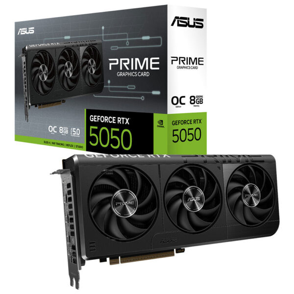 ASUS Prime GeForce RTX™ 5050 8GB GDDR6 OC Edition ASUS PRIME GeForce RTX 5050 OC 8GB Ekran Kartı H1