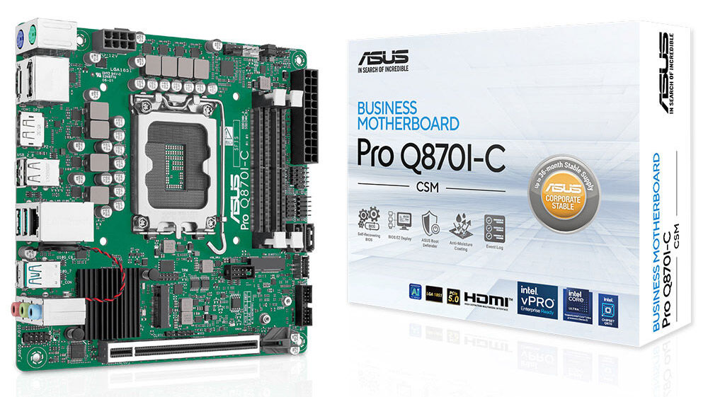 ASUS Pro Q870I-C-CSM 6400MHz DDR5 Mini-ITX Anakart H1